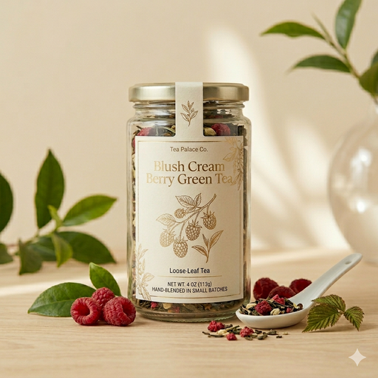 Blush Cream Berry Green Tea